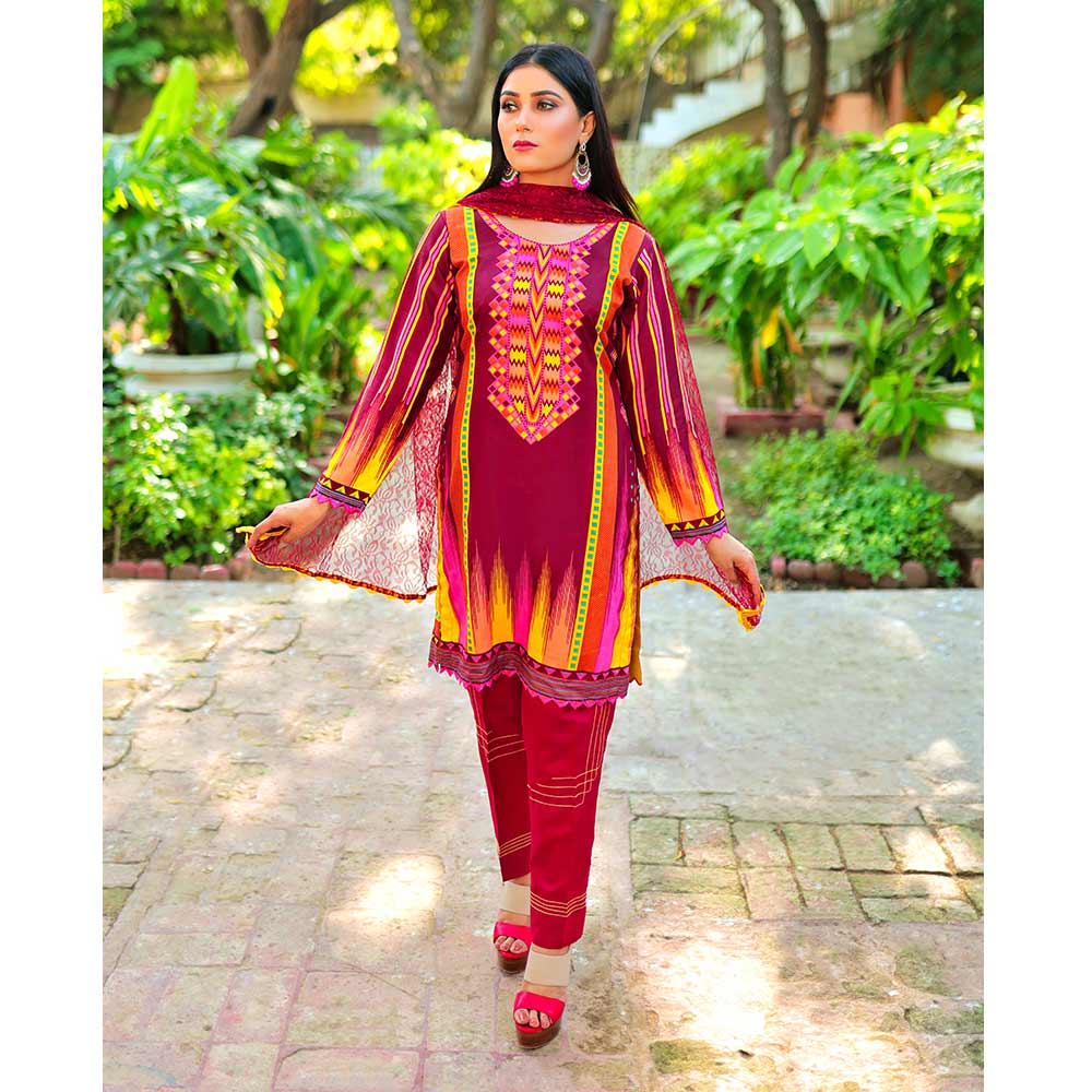 Sunaina Malai Unstitched 3Pcs Suit - 4, Women, 3Pcs Shalwar Suit, Chase Value, Chase Value