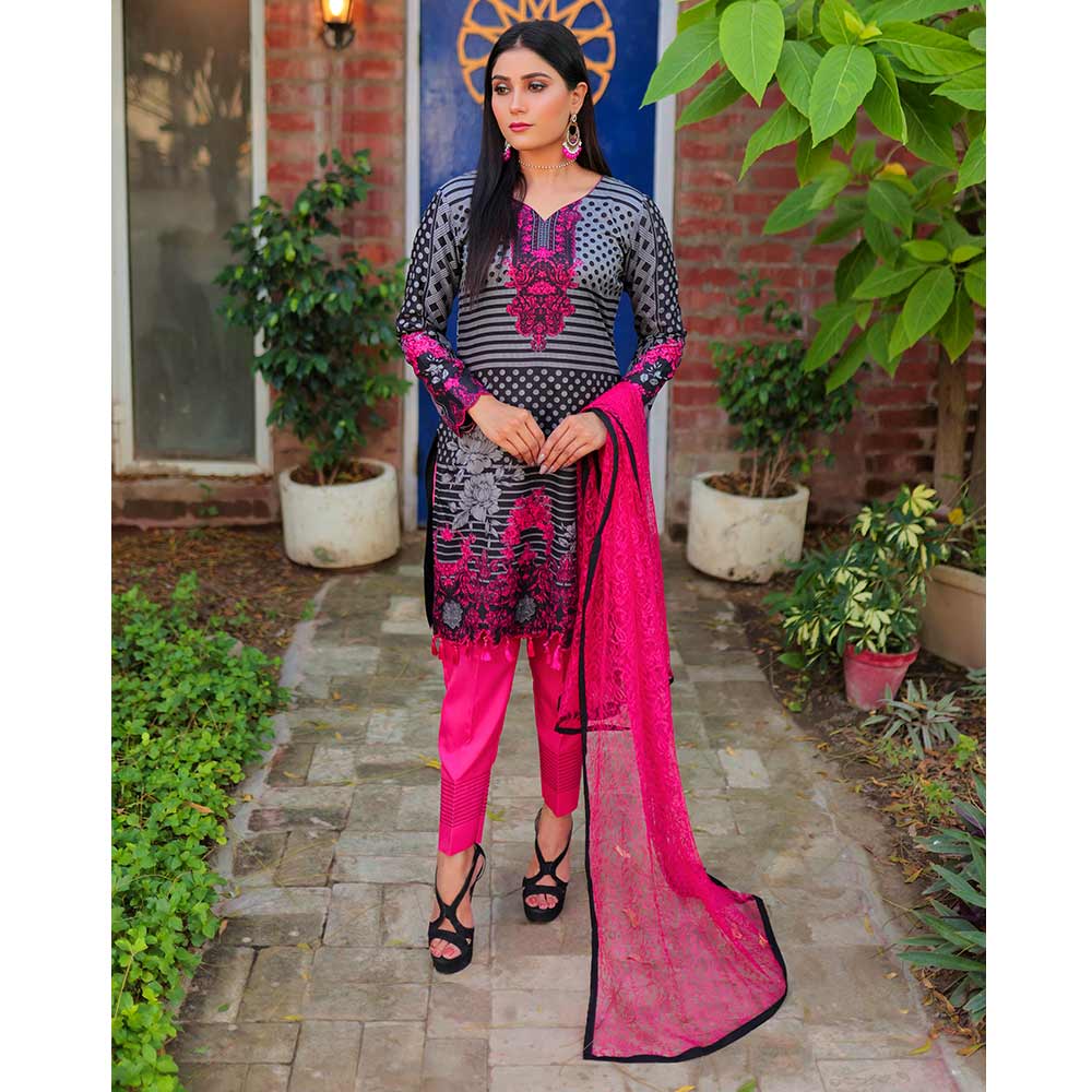 Sunaina Malai Unstitched 3Pcs Suit - 6, Women, 3Pcs Shalwar Suit, Chase Value, Chase Value