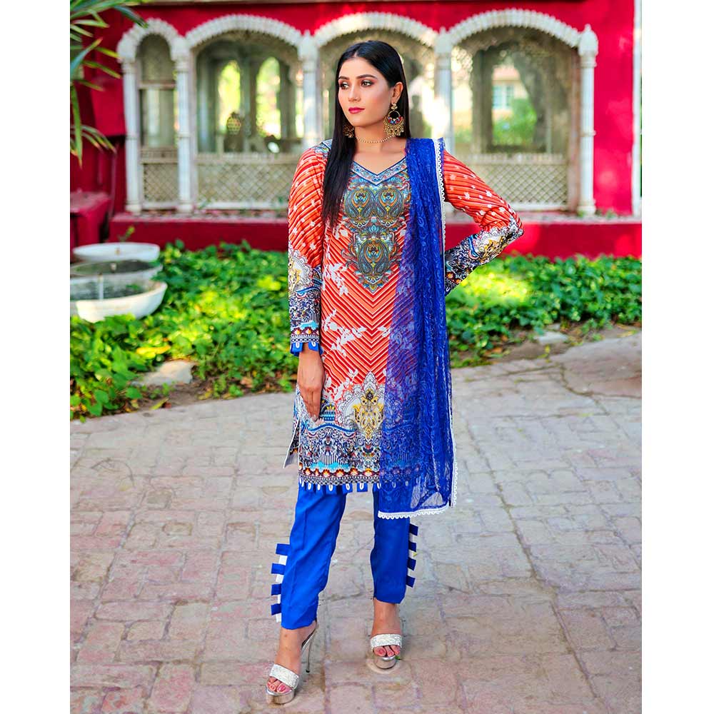 Sunaina Malai Unstitched 3Pcs Suit - 8, Women, 3Pcs Shalwar Suit, Chase Value, Chase Value