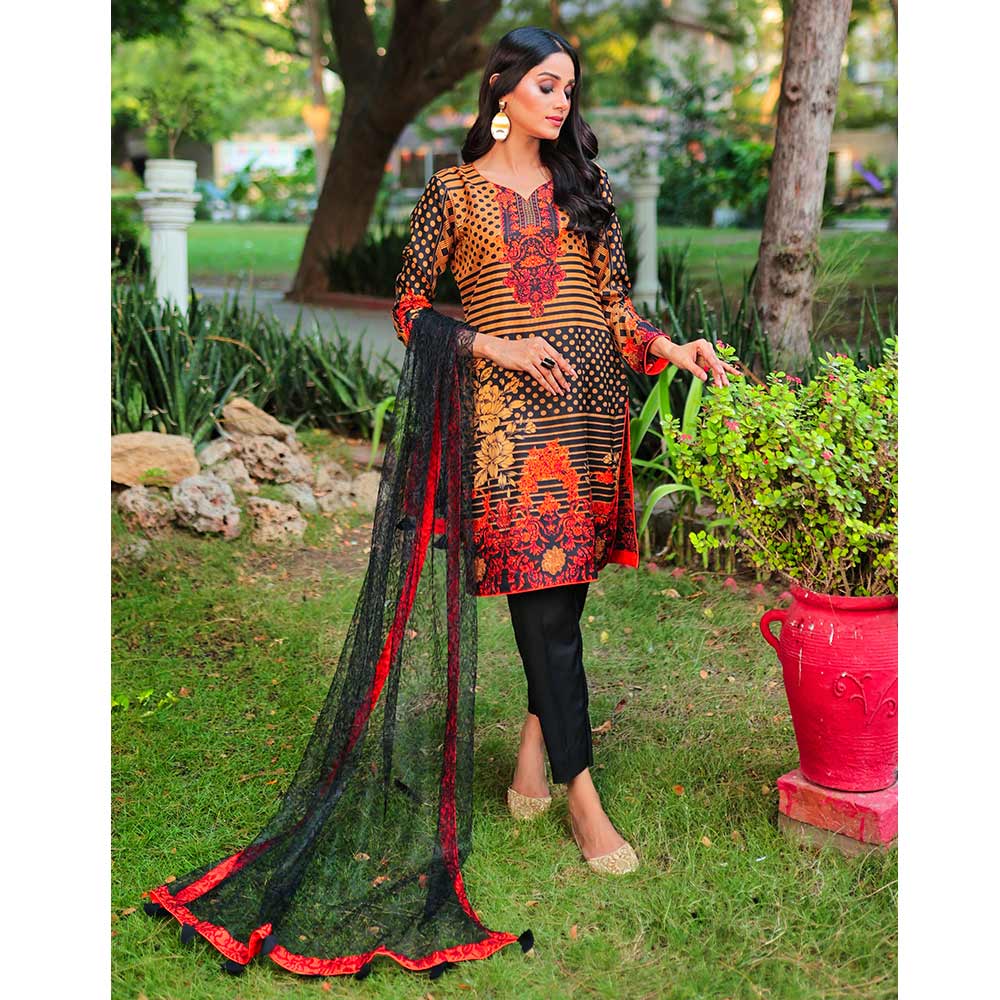Sunaina Malai Unstitched 3Pcs Suit - 13, Women, 3Pcs Shalwar Suit, Chase Value, Chase Value