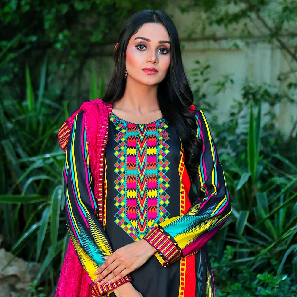 Sunaina Malai Unstitched 3Pcs Suit - 15, Women, 3Pcs Shalwar Suit, Chase Value, Chase Value