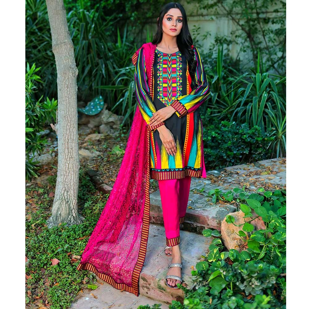 Sunaina Malai Unstitched 3Pcs Suit - 15, Women, 3Pcs Shalwar Suit, Chase Value, Chase Value