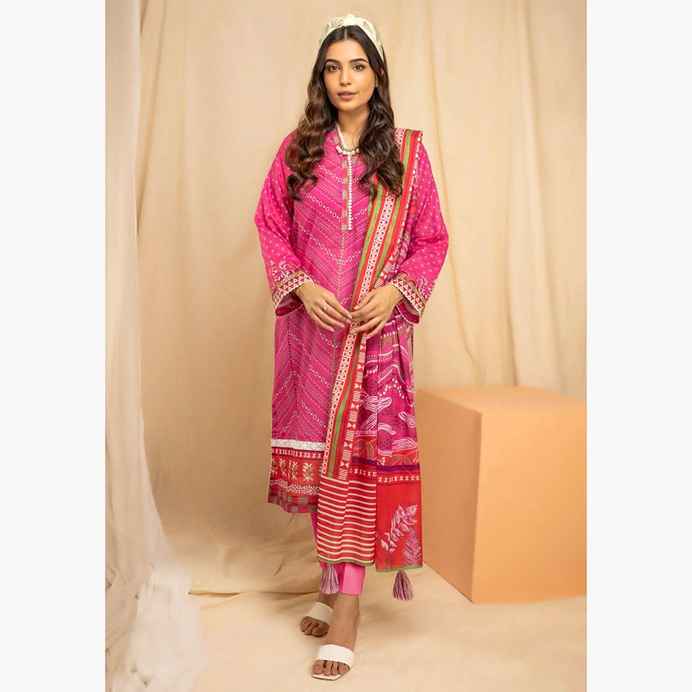 Lakhany Komal Printed Lawn Unstitched 3Pcs Suit - 5-B, Women, 3Pcs Shalwar Suit, VS Textiles, Chase Value