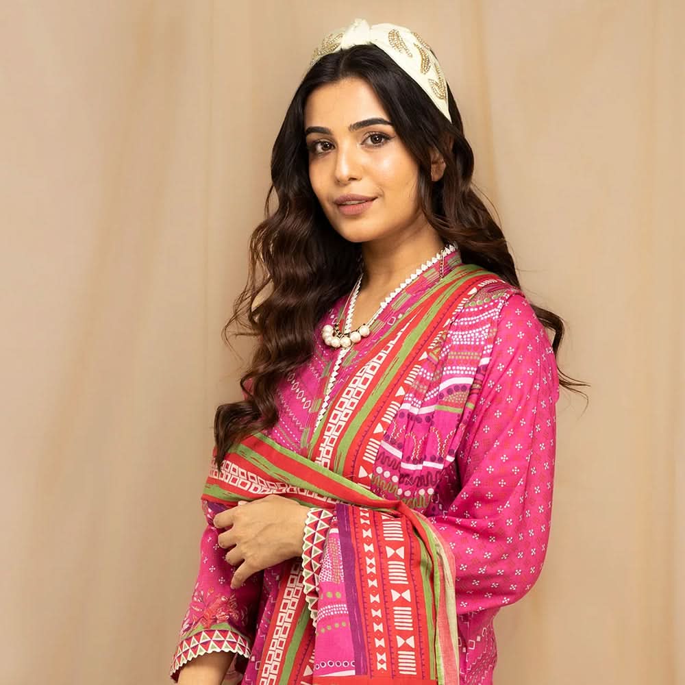 Lakhany Komal Printed Lawn Unstitched 3Pcs Suit - 5-B, Women, 3Pcs Shalwar Suit, VS Textiles, Chase Value