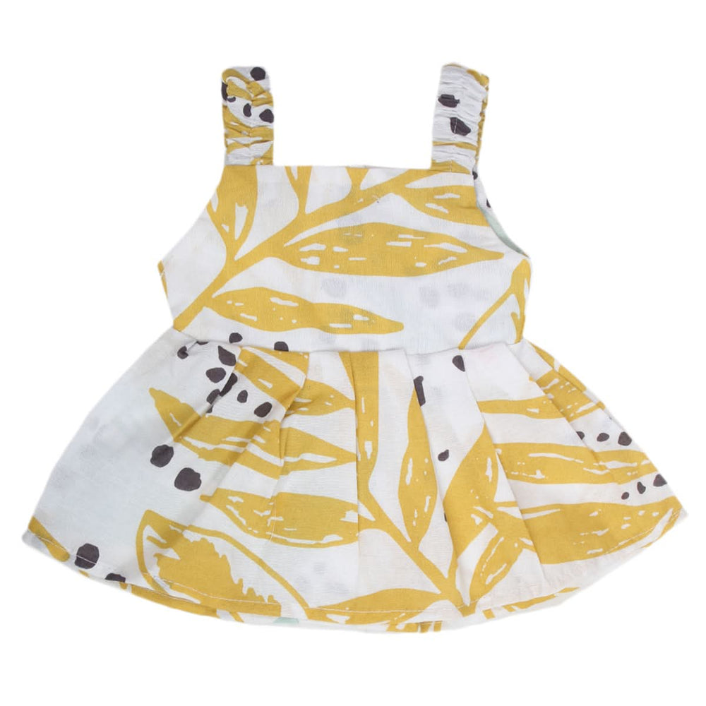Newborn Girls Frock - Yellow, Kids, NB Girls Frocks, Chase Value, Chase Value