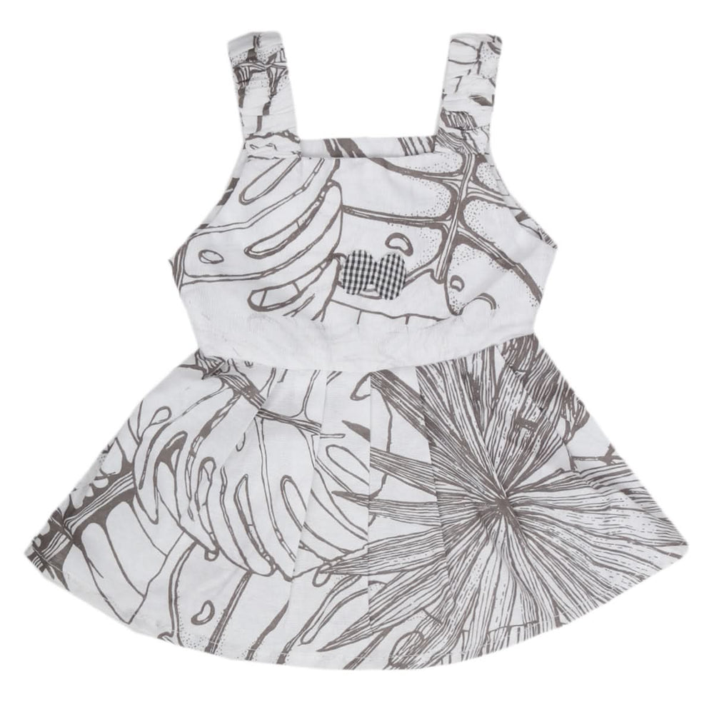 Newborn Girls Frock - Brown, Kids, NB Girls Frocks, Chase Value, Chase Value