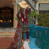 Khadde Printed Lawn 3 Piece Un-Stitched Suit - 23, Women, 3Pcs Shalwar Suit, United Textiles, Chase Value