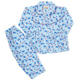 Girls Full Sleeves Night Suit - Blue, Kids, Girls Sets And Suits, Chase Value, Chase Value