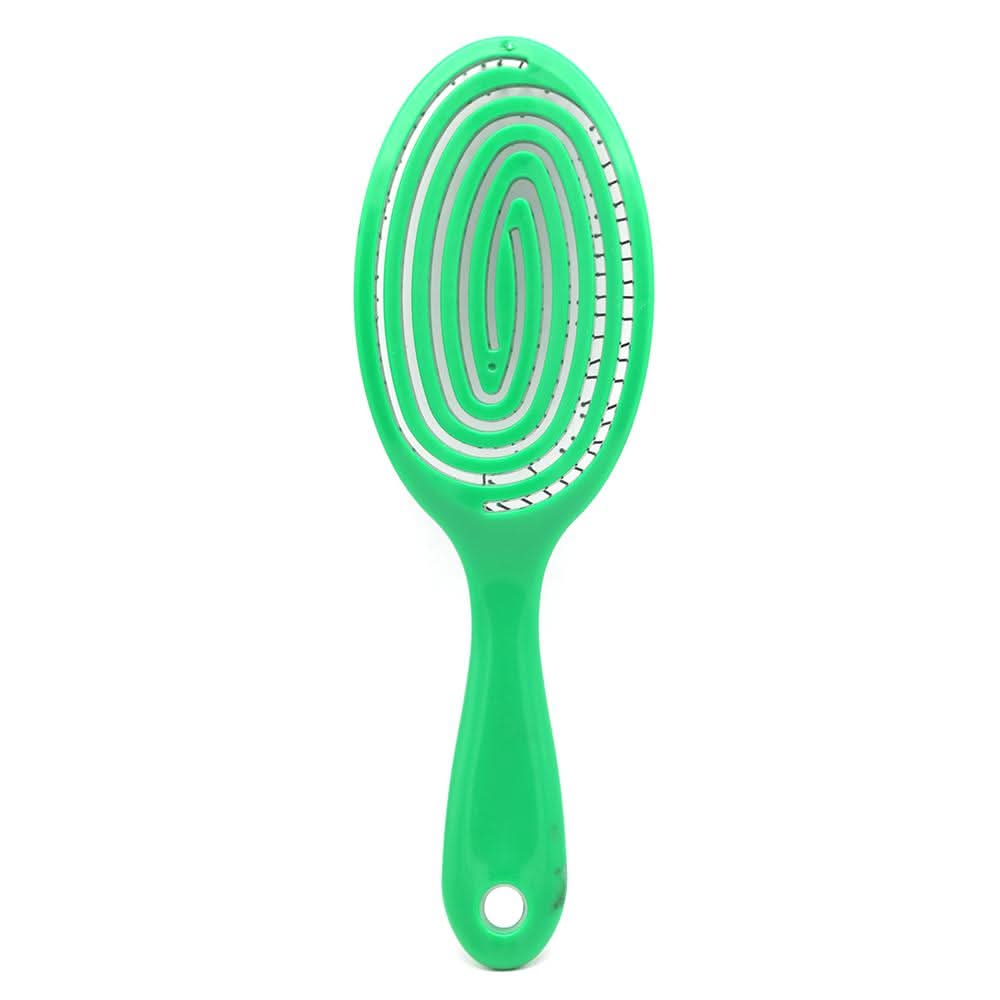 Hair Brush 9551-6 - Green, Beauty & Personal Care, Brushes And Combs, Chase Value, Chase Value