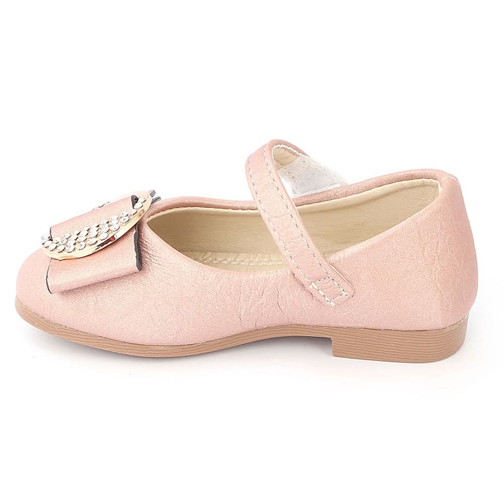 Girls Fancy Pumps -(A2080) - Beige, Kids, Pump, Chase Value, Chase Value