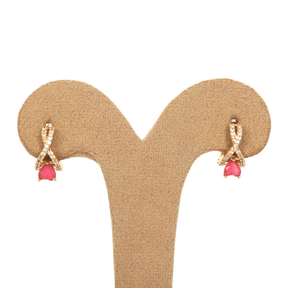 Women's Ear Bali - Golden/Maroon, Women, Earrings & Tops, Chase Value, Chase Value