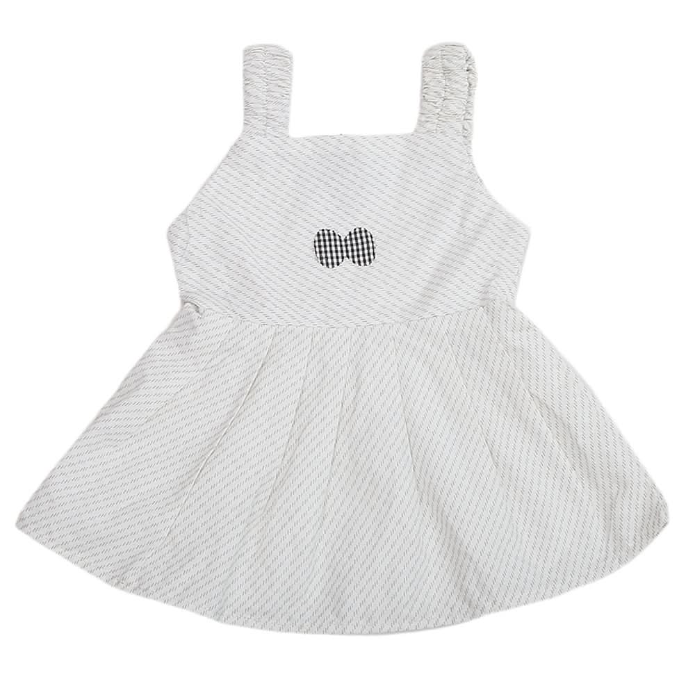 Newborn Girls Frock - Off White, Kids, New Born Girls Frocks, Chase Value, Chase Value