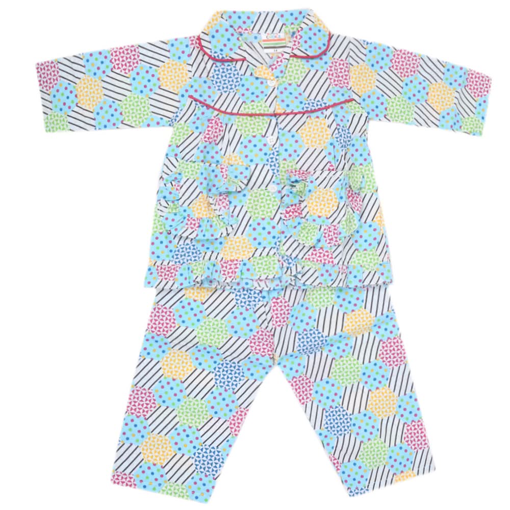 Girls Full Sleeves Night Suit - Multi, Kids, Girls Sets And Suits, Chase Value, Chase Value