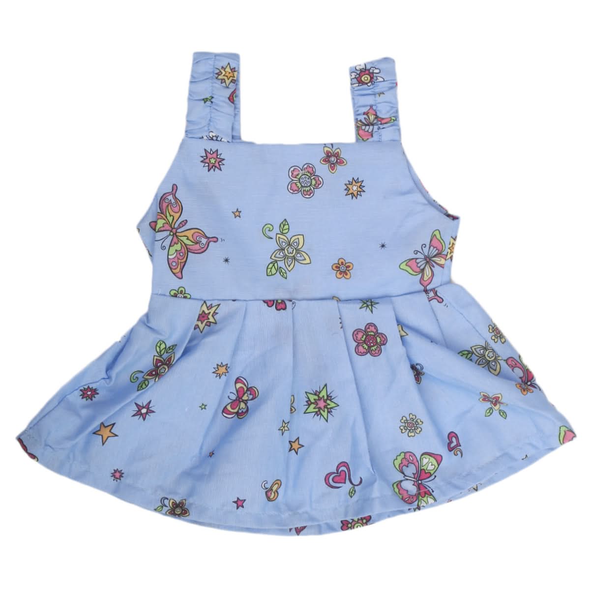 Newborn Girls Frock - Blue, Kids, NB Girls Frocks, Chase Value, Chase Value