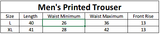 Men's Printed Trouser - Green, Men, Lowers And Sweatpants, Chase Value, Chase Value