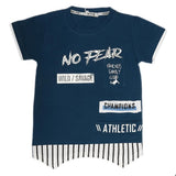 Boys Half Sleeves T-Shirt - Steel Blue, Kids, Boys T-Shirts, Chase Value, Chase Value