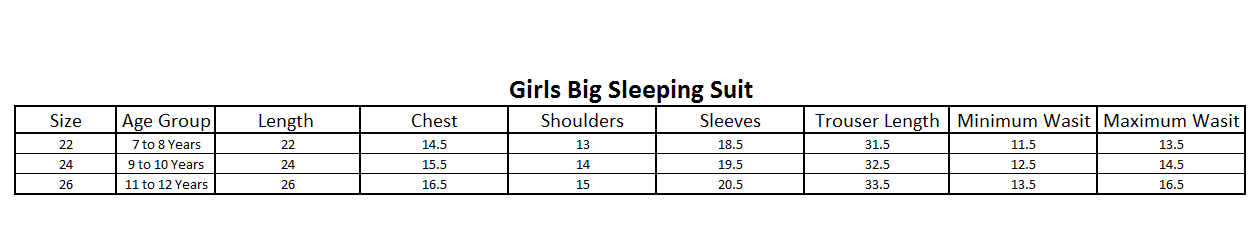 Girls Big Sleeping Suit - Peach, Kids, Girls Sets And Suits, Chase Value, Chase Value