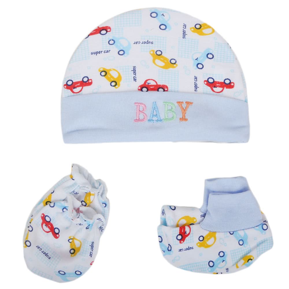 Infants Cap Set 6125  (766)-Blue, Kids, Caps And Sets, Chase Value, Chase Value