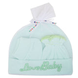 Infants Cap Set 6125  (766)-Cyan, Kids, Caps And Sets, Chase Value, Chase Value