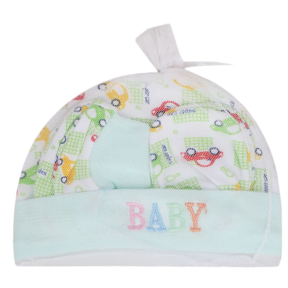 Infants Cap Set 6125  (766)-Cyan-C, Kids, Caps And Sets, Chase Value, Chase Value