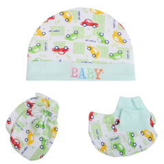 Infants Cap Set 6125  (766)-Cyan-C, Kids, Caps And Sets, Chase Value, Chase Value