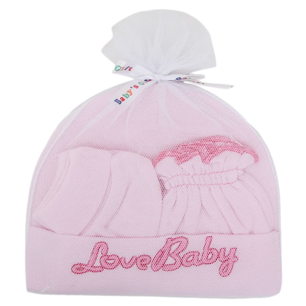 Infants Cap Set 6125  (766)-Pink-A, Kids, Caps And Sets, Chase Value, Chase Value