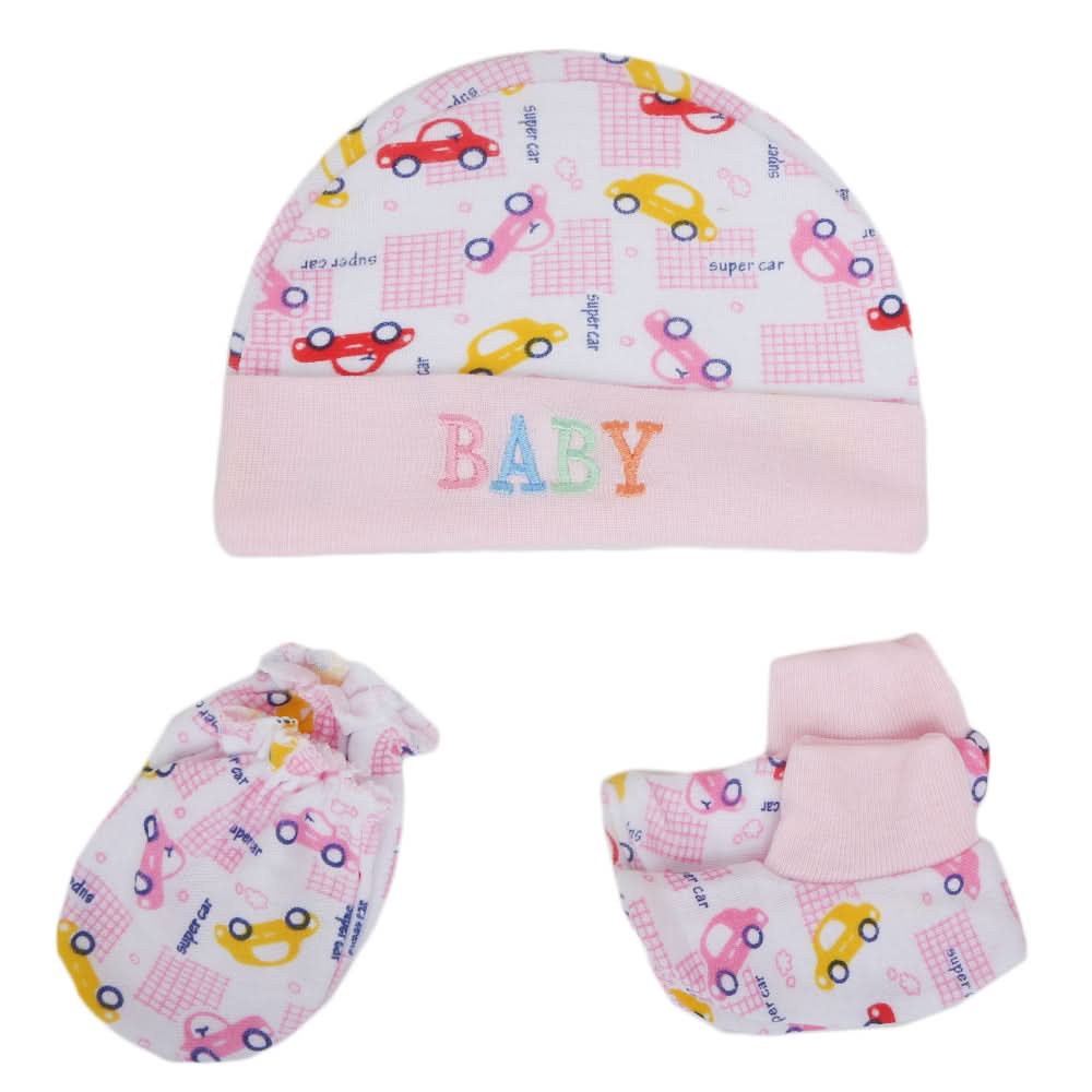 Infants Cap Set 6125  (766)-Pink, Kids, Caps And Sets, Chase Value, Chase Value