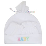Infants Cap Set 6125  (766)-White, Kids, Caps And Sets, Chase Value, Chase Value