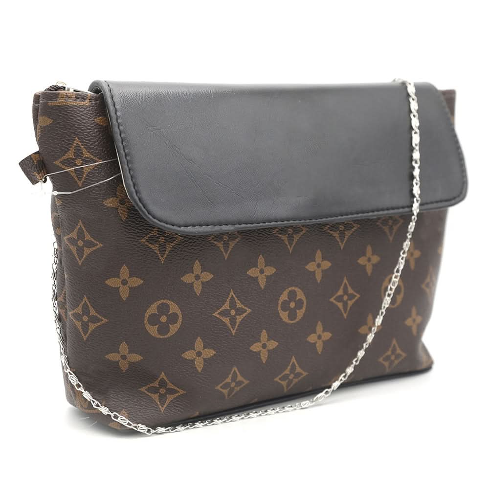 Women's Shoulder Bag K-1234 - Black & Brown, Women, Bags, Chase Value, Chase Value