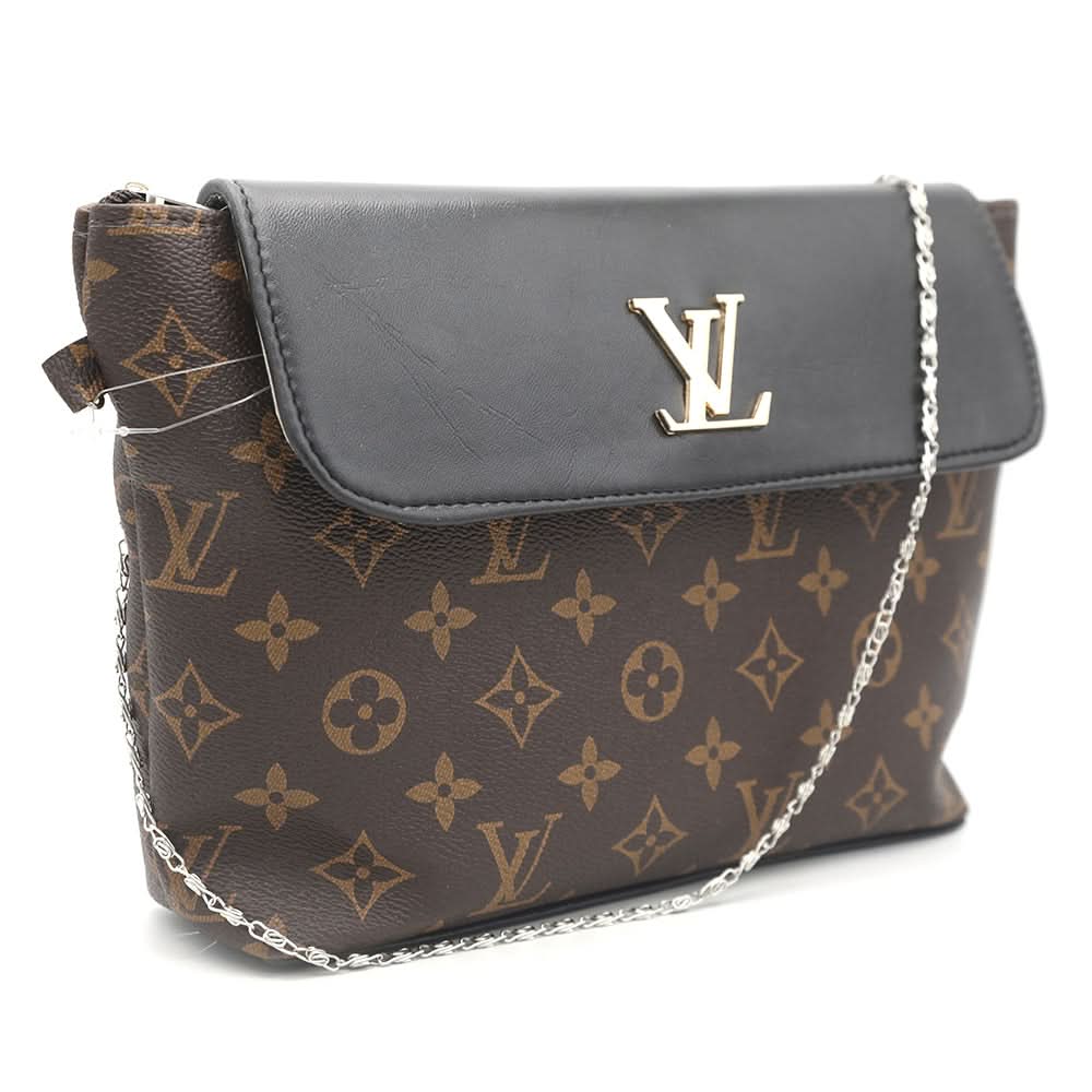 Women's Shoulder Bag K-1234 - Black & Brown, Women, Bags, Chase Value, Chase Value