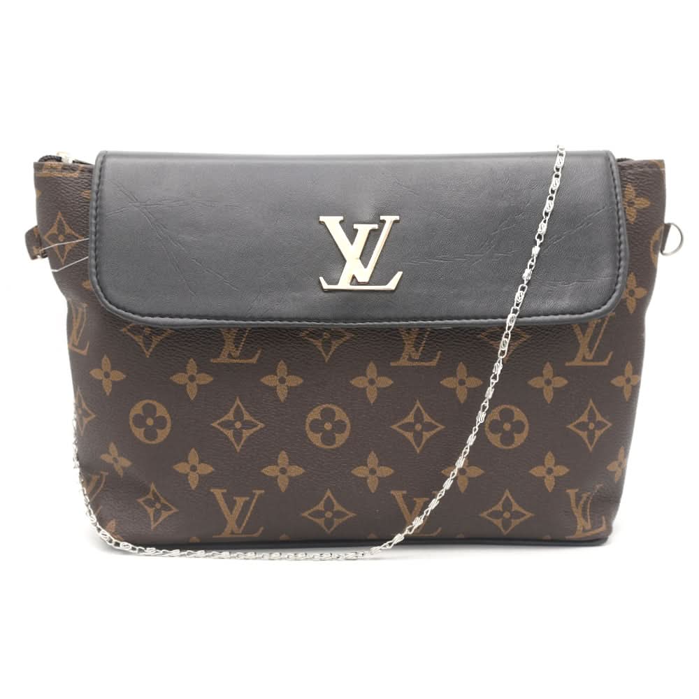 Women's Shoulder Bag K-1234 - Black & Brown, Women, Bags, Chase Value, Chase Value