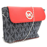 Women's Shoulder Bag K-1234 - Black & Red, Women, Bags, Chase Value, Chase Value