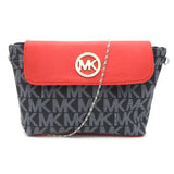Women's Shoulder Bag K-1234 - Black & Red, Women, Bags, Chase Value, Chase Value