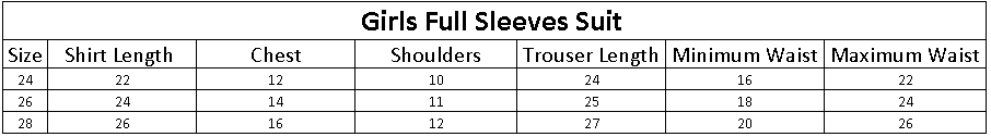 Girls Full Sleeves Suit - Blue, Kids, Girls Sets And Suits, Chase Value, Chase Value
