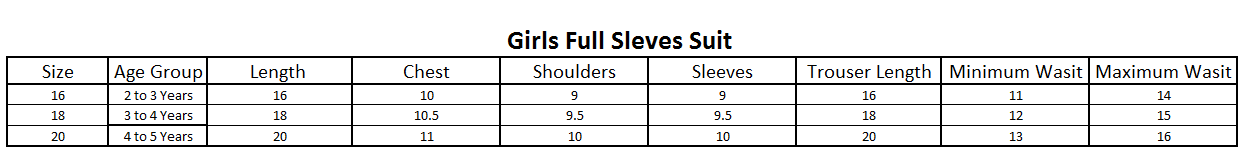Girls Full Sleeves Suit - Yellow, Kids, Girls Sets And Suits, Chase Value, Chase Value