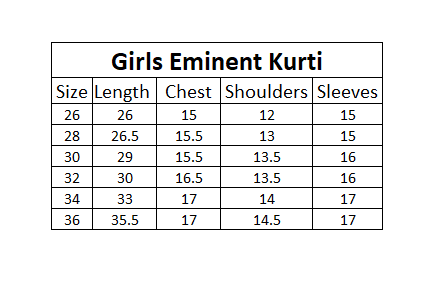 Girls Embroidered Kurti - Navy Blue, Kids, Girls Kurti, Chase Value, Chase Value