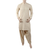 Men's Mashriq Slim Fit Suit - Fawn, Men, Shalwar Kameez, Chase Value, Chase Value