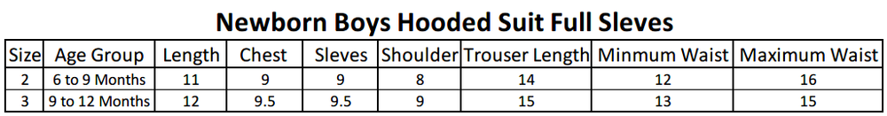Newborn Boys Full Sleeves Hooded Suit - Fawn, Kids, NB Boys Sets And Suits, Chase Value, Chase Value