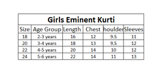 Girls Eminent Kurti - Black, Kids, Girls Kurti, Chase Value, Chase Value
