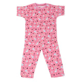 Girls Round Neck Night Suit  - Pink, Kids, Girls Sets And Suits, Chase Value, Chase Value