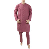 Men's Mashriq Slim Fit Kurta Pajama - Purple, Men, Shalwar Kameez, Chase Value, Chase Value