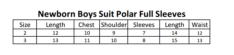 Newborn Boy Full Sleeves Polar Suit - Green, Kids, NB Boys Sets And Suits, Chase Value, Chase Value
