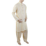 Men's Mashriq Slim Fit Suit - Cream, Men, Shalwar Kameez, Chase Value, Chase Value