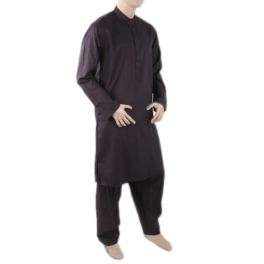 Men's Mashriq Slim Fit Suit - Black, Men, Shalwar Kameez, Chase Value, Chase Value