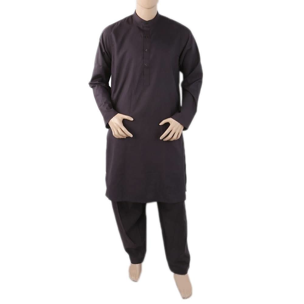 Men's Mashriq Slim Fit Suit - Black, Men, Shalwar Kameez, Chase Value, Chase Value
