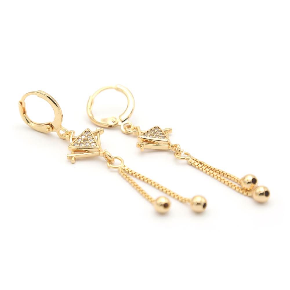 Women's Earings - Golden, Women, Earrings & Tops, Chase Value, Chase Value