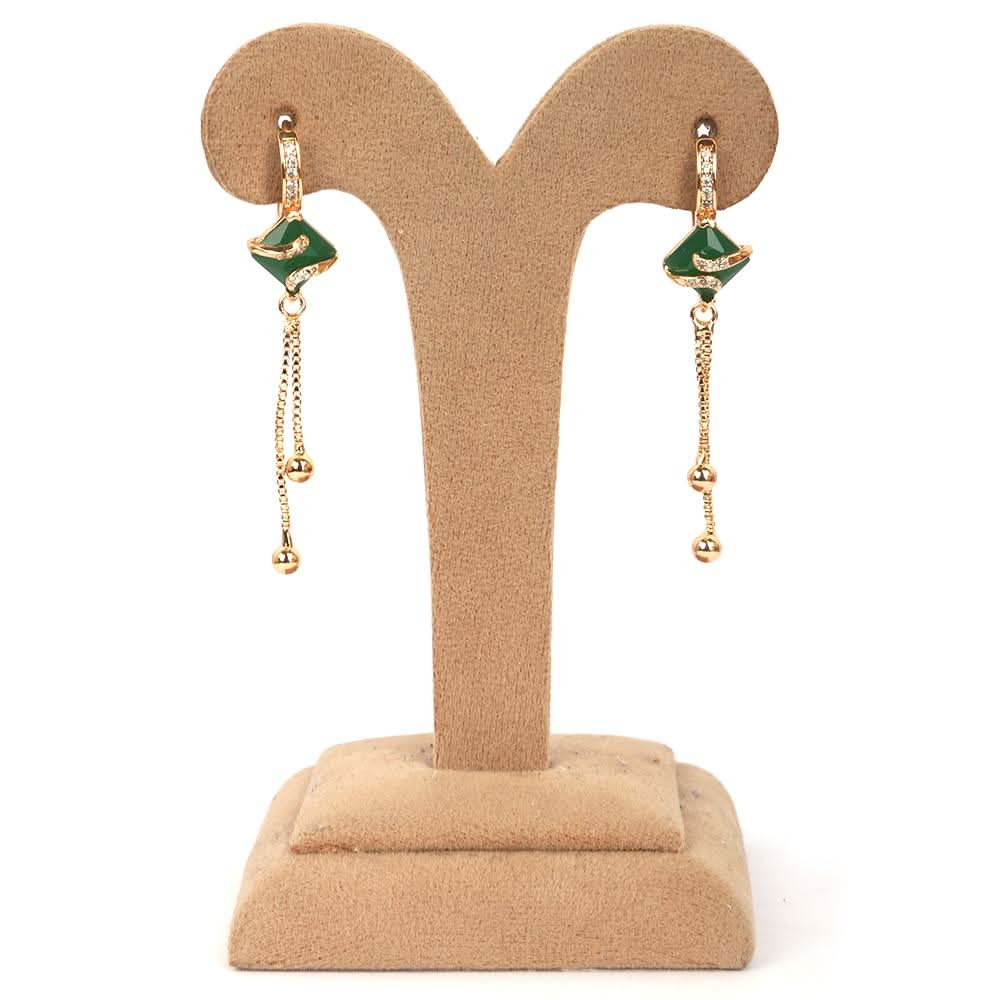 Women's Earring - Green, Women, Earrings & Tops, Chase Value, Chase Value