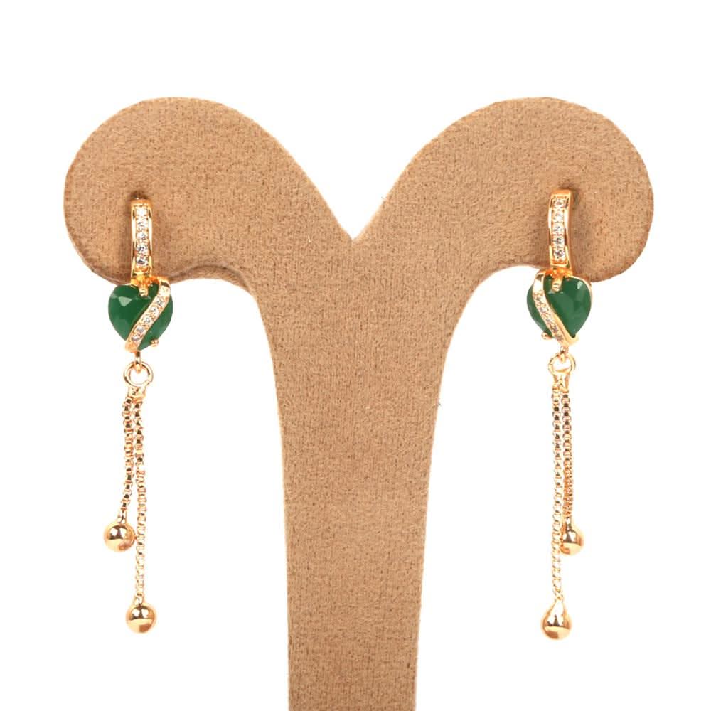 Women's Earring - Green, Women, Earrings & Tops, Chase Value, Chase Value