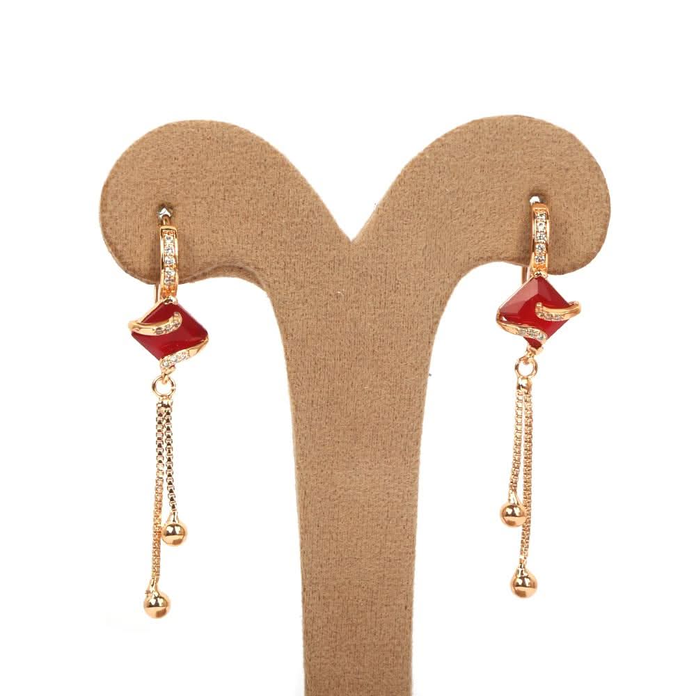 Women's Earring - Maroon, Women, Earrings & Tops, Chase Value, Chase Value
