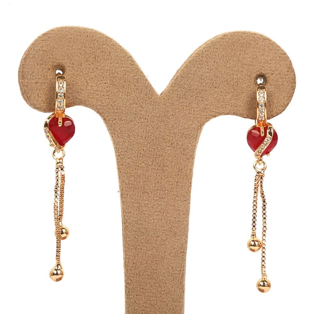 Women's Earring - Maroon, Women, Earrings & Tops, Chase Value, Chase Value